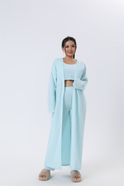 3 Piece Lounge Set, Cute Loungewear, Warm Suit Sets, Matching Set, Lounge Set, 3 Piece Pant Sets, Women Winter Dress - NOMAN STORE LLC