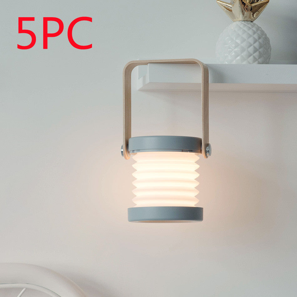 Foldable Touch Dimmable Reading LED Night Light Portable Lantern Lamp USB Rechargeable For Home Decor - NOMAN STORE LLC