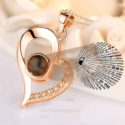 100 Languages I Love You Projection Necklace - NOMAN STORE LLC