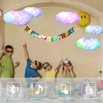 USB Cloud Light APP Control Music Synchronization 3D RGBIC Ambient Light Lightning Simulation Clouds Bedroom Room Light - NOMAN STORE LLC