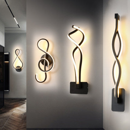led wall lamp nordic minimalist bedroom bedside lamp - NOMAN STORE LLC
