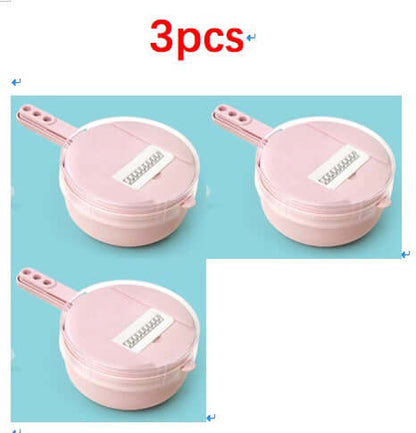 8 In 1 Mandoline Slicer Vegetable Slicer Potato Peeler Carrot Onion Grater With Strainer Vegetable Cutter Kitchen Accessories - NOMAN STORE LLC