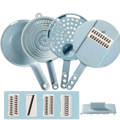 8 In 1 Mandoline Slicer Vegetable Slicer Potato Peeler Carrot Onion Grater With Strainer Vegetable Cutter Kitchen Accessories - NOMAN STORE LLC