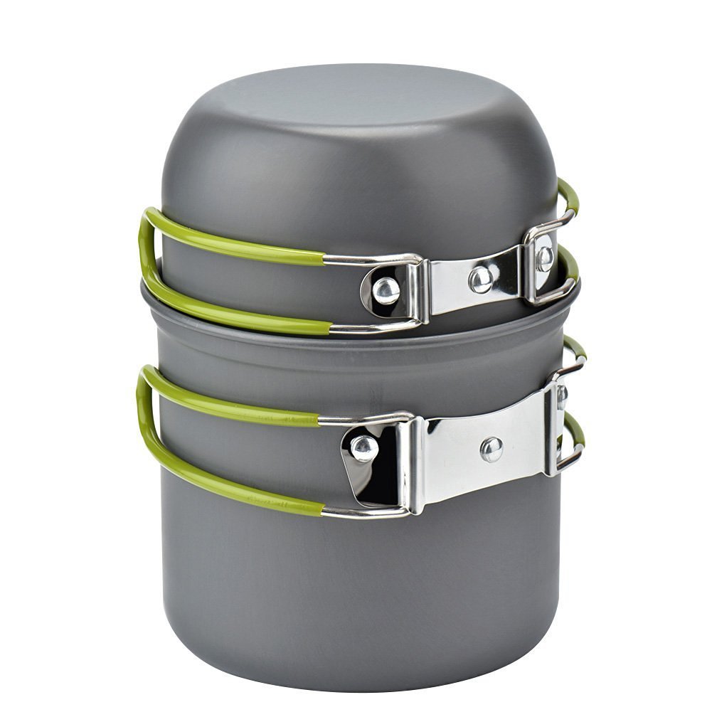 Camping Cookware Kit Outdoor Cooking Set Aluminum Equipment Outdoor Pot Travel Tableware Kitchen Hiking Picnic BBQ - NOMAN STORE LLC
