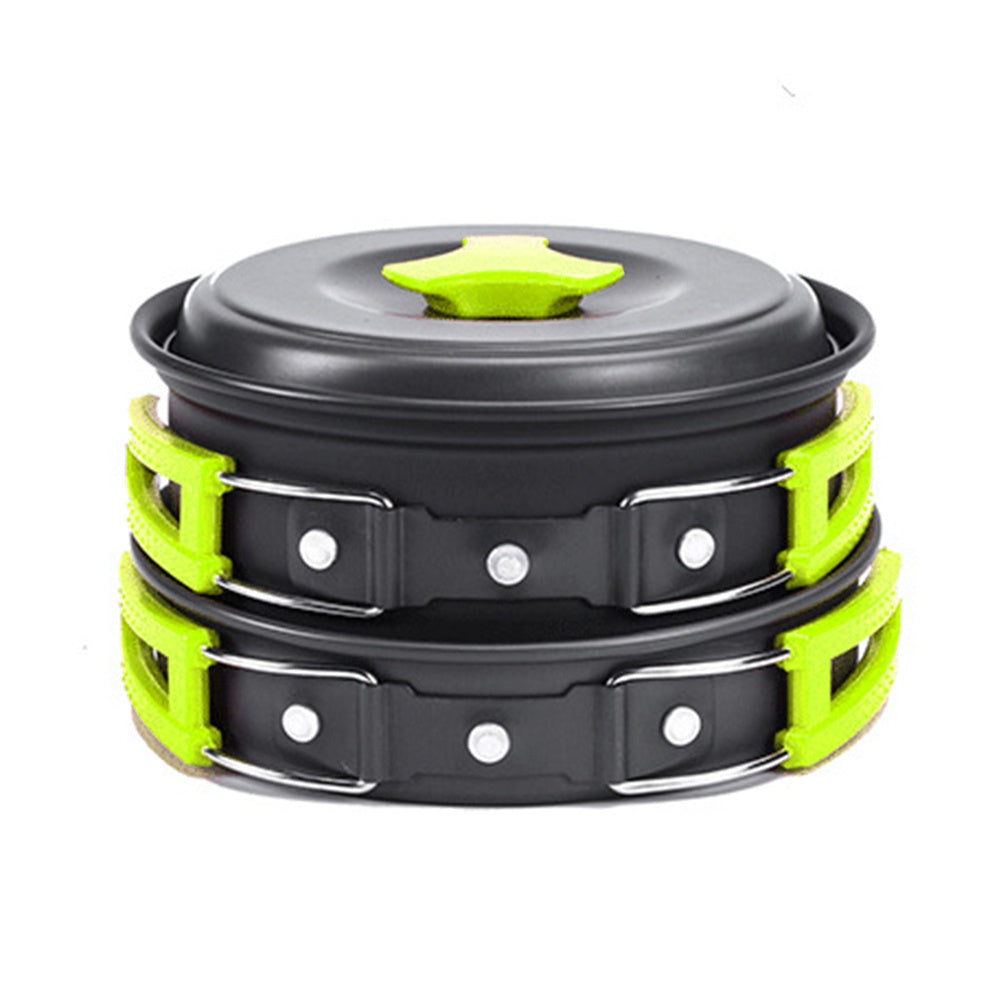 Camping Cookware Kit Outdoor Cooking Set Aluminum Equipment Outdoor Pot Travel Tableware Kitchen Hiking Picnic BBQ - NOMAN STORE LLC