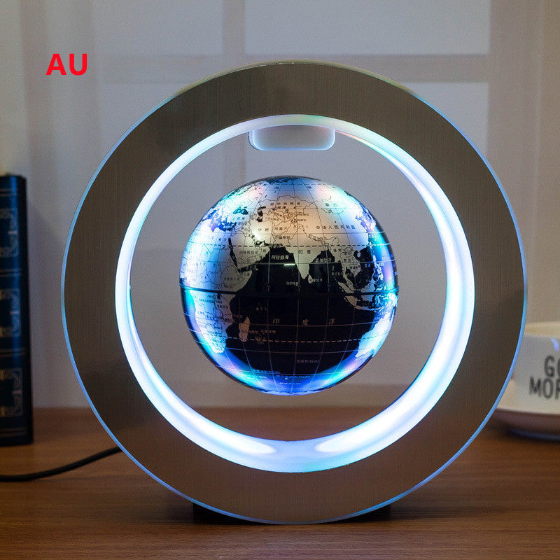 Round LED World Map Floating Globe Magnetic Levitation Light Anti Gravity Magic - NOMAN STORE LLC