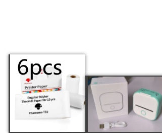Portable Mini Thermal Label Printer Home Photo Printer Student Wrong Question Printer Bluetooth-compatible Mini Label Printer Price Tag - NOMAN STORE LLC