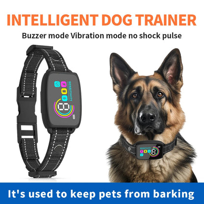 Smart Automatic Anti Barking Dog Collar Rechargeable Bark Stopper Stop Barking HD Digital Display IP67 Waterproof Collar For Dogs Pet Products - NOMAN STORE LLC