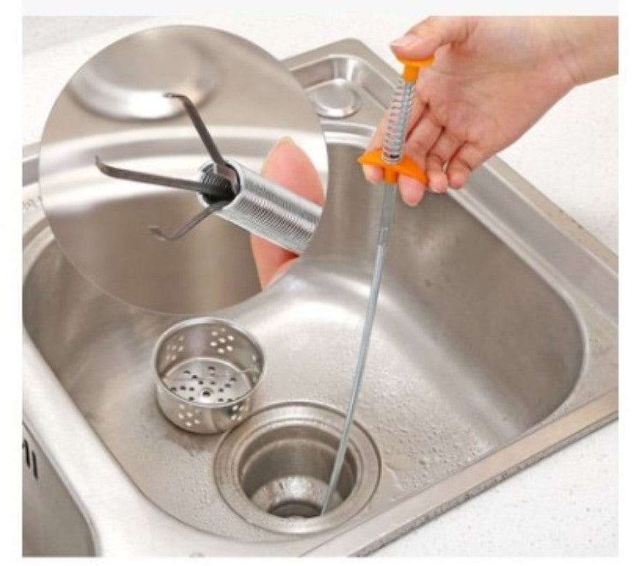 60CM Sewer Dredger Spring Pipe Dredging Tool Household Hair Cleaner Drain Clog Remover Cleaning Tools Household For Kitchen Sink Kitchen Gadgets - NOMAN STORE LLC