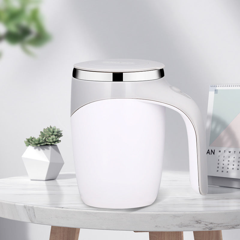 Rechargeable Model Automatic Stirring Cup Coffee Cup High Value Electric Stirring Cup Lazy Milkshake Rotating Magnetic Water Cup - NOMAN STORE LLC
