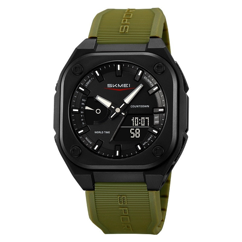 Double Inserts Luminous Waterproof Multifunctional Electronic Watch Outdoor - NOMAN STORE LLC