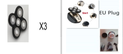 5 In 1 Multifunctional Electric Shaver 5 Blade Razor For Men Shaved Head Rechargeable Shaving Machine Beard Nose Hair Trimmer - NOMAN STORE LLC