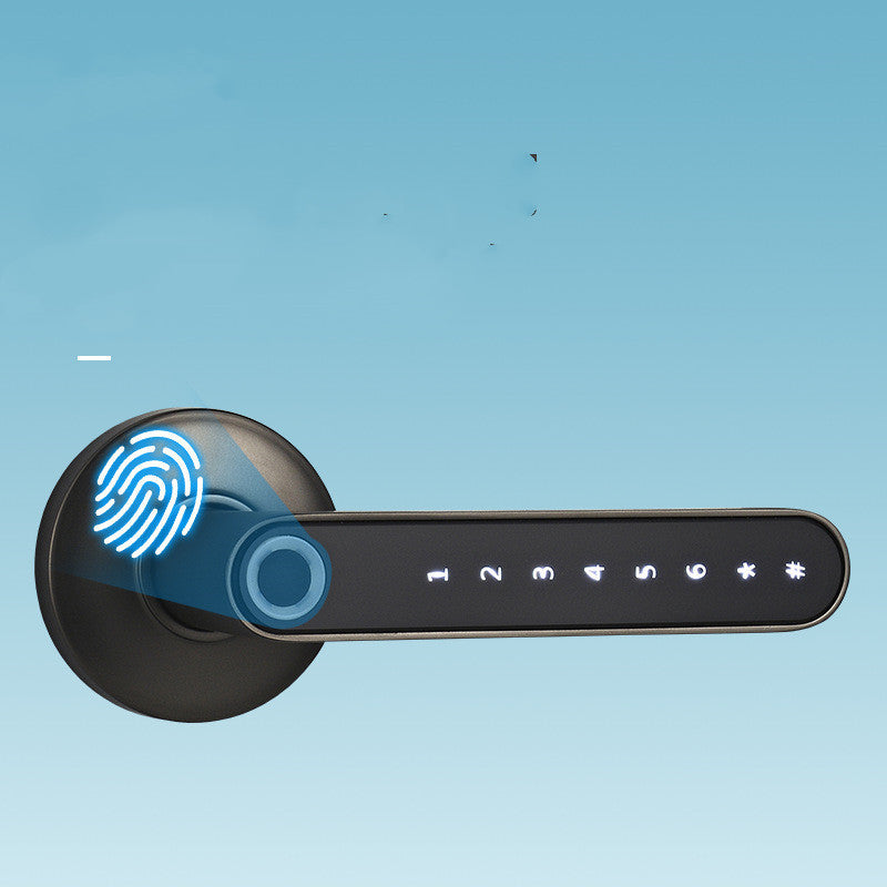 Smart Lock Fingerprint Password Electric Digital Lock  Alloy Keyless Security Door Handle For Home - NOMAN STORE LLC