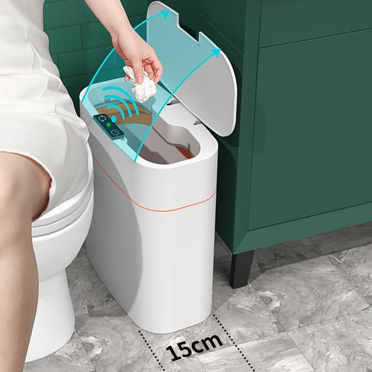 Smart Trash Can With Lid For Bedroom And Living Room Kitchen Storage Box Trash Can Induction Small Car Box Automatic Smart Dustbin Smart Trash Bin - NOMAN STORE LLC