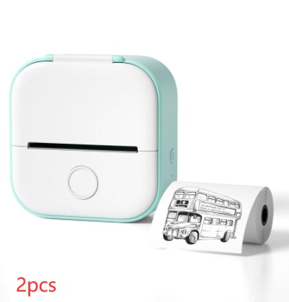 Portable Mini Thermal Label Printer Home Photo Printer Student Wrong Question Printer Bluetooth-compatible Mini Label Printer Price Tag - NOMAN STORE LLC
