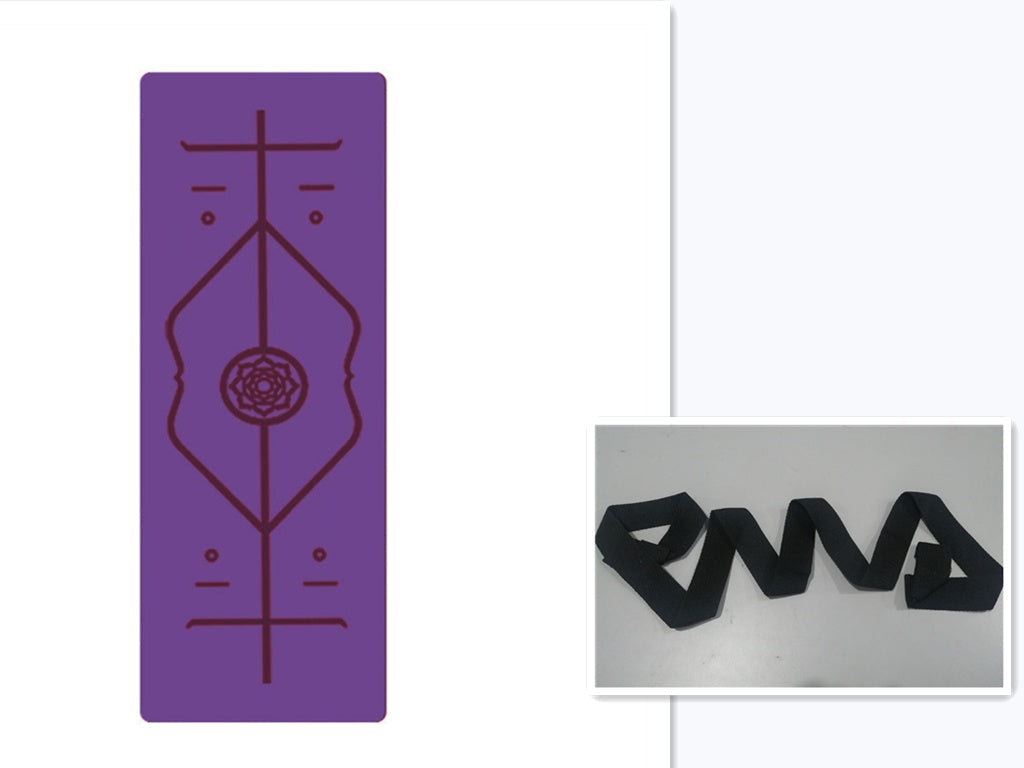 Non Slip TPE Yoga Mat Position Line Beginner - NOMAN STORE LLC