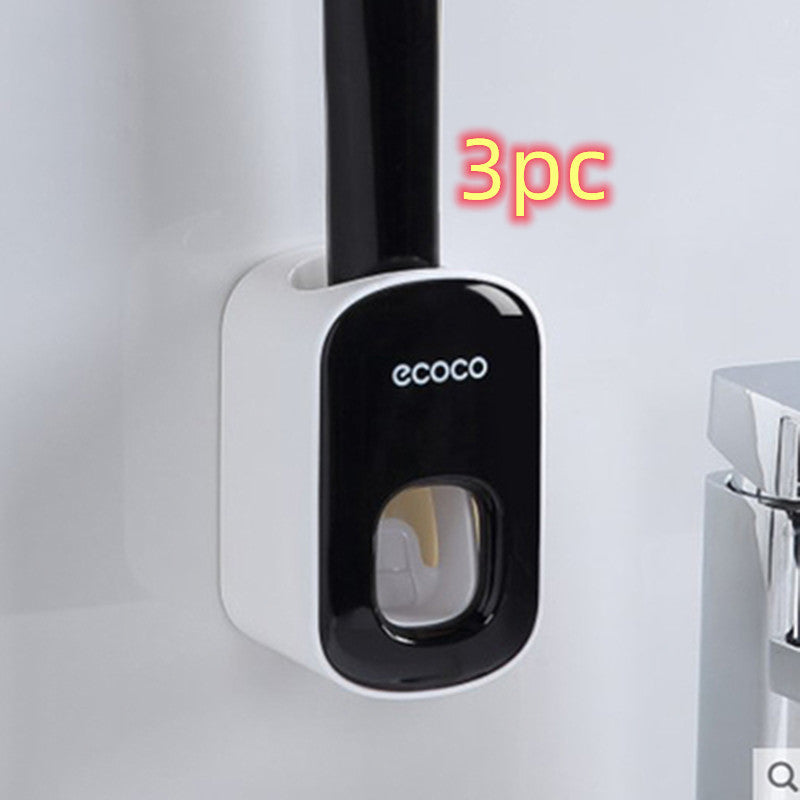 Wall Mounted Automatic Toothpaste Holder Bathroom Accessories Set Dispenser - NOMAN STORE LLC