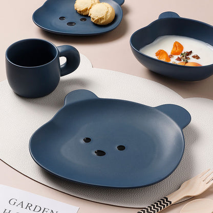 Home Cartoon Cute Bear-shaped Dinner Plate - NOMAN STORE LLC