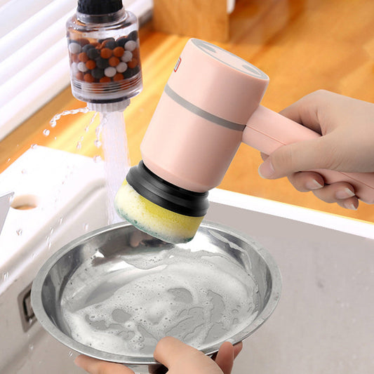 Electric Cleaning Brush Dishwashing Brush Automatic Wireless USB Rechargeable Professional Kitchen Bathtub Tile Cleaning Brushes - NOMAN STORE LLC