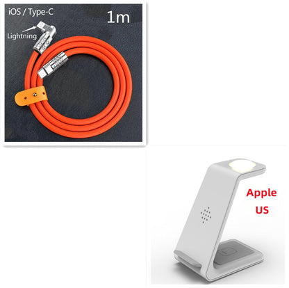 3 In 1 Fast Charging Station Wireless Charger Stand Wireless Quick Charge Dock For Phone Holder 6f7b7e84-8848-4a6a-9f6a-8da80a6f395a