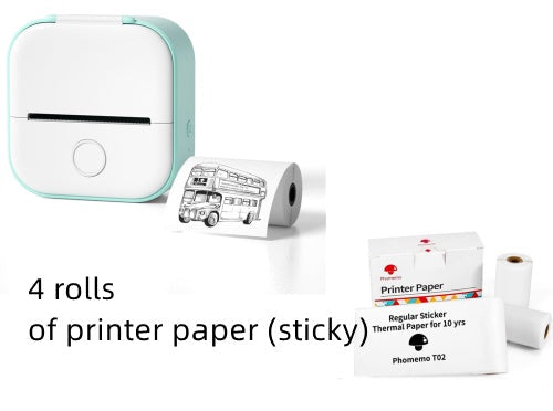 Portable Mini Thermal Label Printer Home Photo Printer Student Wrong Question Printer Bluetooth-compatible Mini Label Printer Price Tag - NOMAN STORE LLC