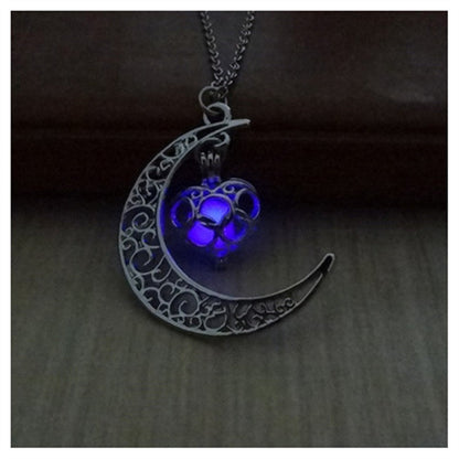 Glowing Pendant Necklaces Silver Plated Chain Necklaces - NOMAN STORE LLC
