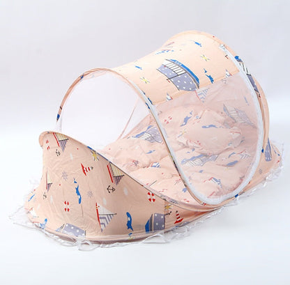 Foldable  Baby Bed Net With Pillow Net 2pieces Set - NOMAN STORE LLC