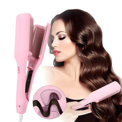 Hair Curling Iron 32mm Deep Wave Hair Curler 4 Temperature Adjustable Fast Heating Crimping Iron Styler Wand For All Hair Style - NOMAN STORE LLC