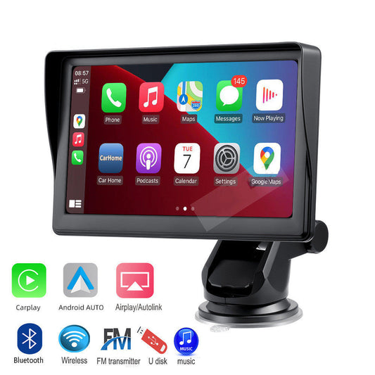7 IPS Car Smart Screen Wireless Carplay Auto Mobile Phone Projection Screen Navigation - NOMAN STORE LLC