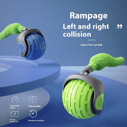 New Interactive Cat Toys Ball Auto Electric Rolling Ball Toys For Cat Kitty Pets Smart Automatic Teaser USB Rechargeable Cat Toy Pet Products - NOMAN STORE LLC
