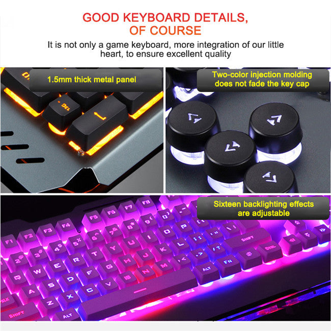 Gaming wired mechanical keyboard - NOMAN STORE LLC