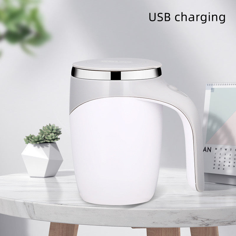 Rechargeable Model Automatic Stirring Cup Coffee Cup High Value Electric Stirring Cup Lazy Milkshake Rotating Magnetic Water Cup - NOMAN STORE LLC