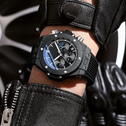 Men's Silicone Strap Quartz Watch - NOMAN STORE LLC