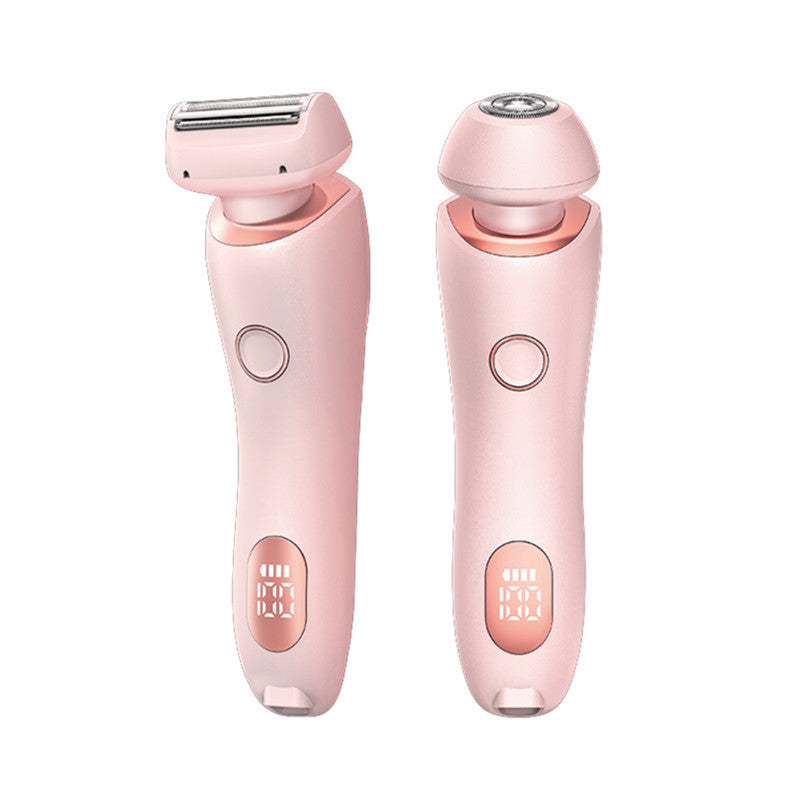 2 In 1 Hair Removal Epilator USB Rechargeable Trimmer Women Body Razor Face Leg Armpit Bikini Hand Pubic Shaver Hair Remover - NOMAN STORE LLC