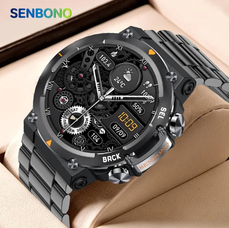 MAX18 Men Smartwatch AMOLED1.43inch Big Screen BT Calls Gesture Control AI Voice Sports Smart Watch Men - NOMAN STORE LLC