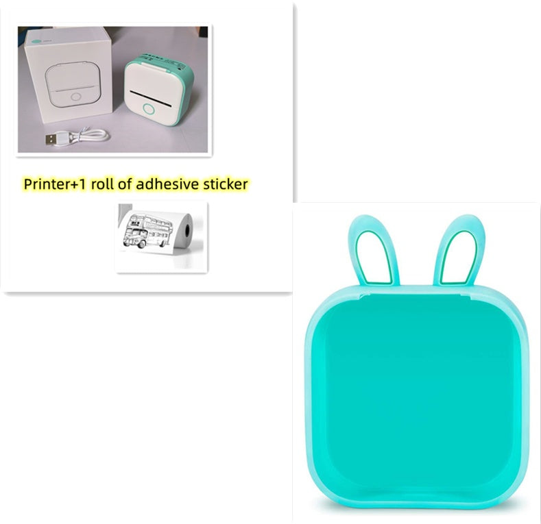 Portable Mini Thermal Label Printer Home Photo Printer Student Wrong Question Printer Bluetooth-compatible Mini Label Printer Price Tag - NOMAN STORE LLC