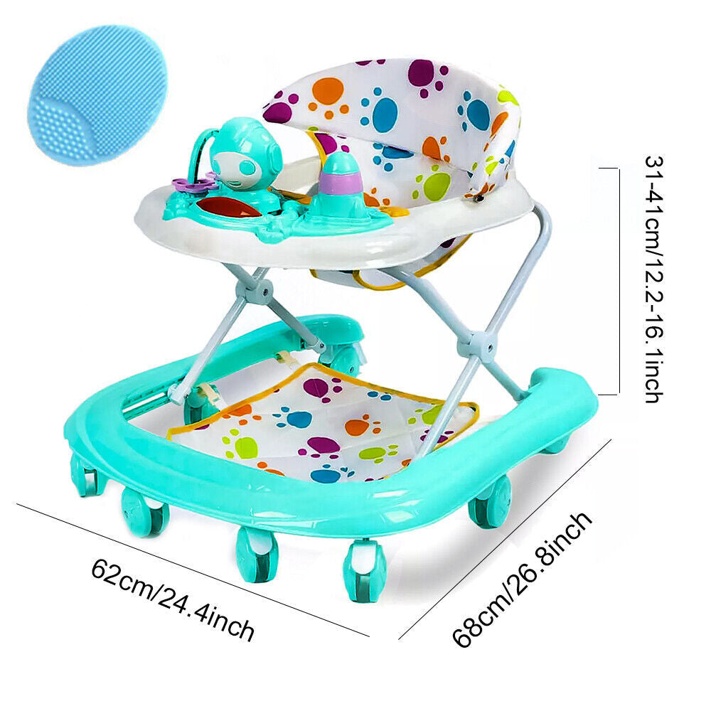 Baby Walker Bouncer First Steps Push Along Activity Music Ride On Car Melody UK - NOMAN STORE LLC