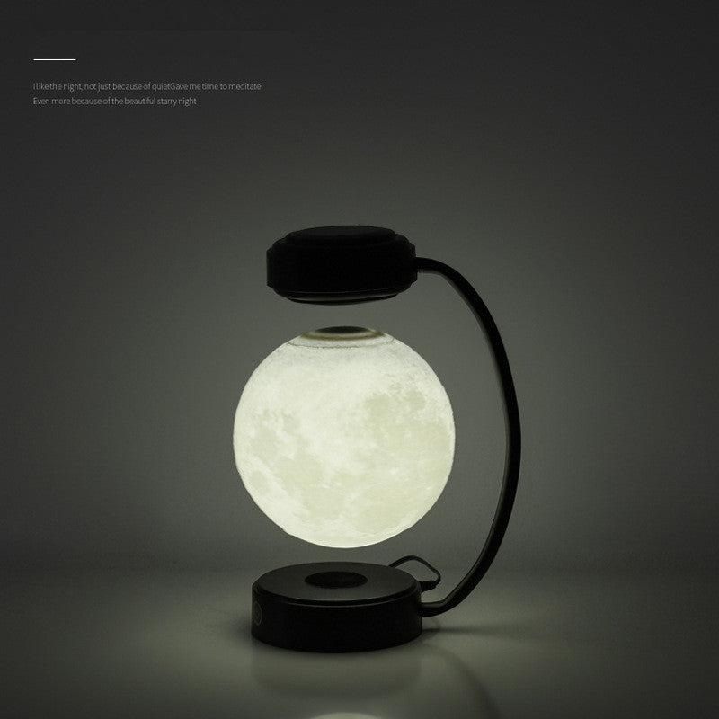 3D LED Moon Night Light Wireless Magnetic Levitating Rotating Floating Ball Lamp For School Office Bookshop Home Decoration - NOMAN STORE LLC