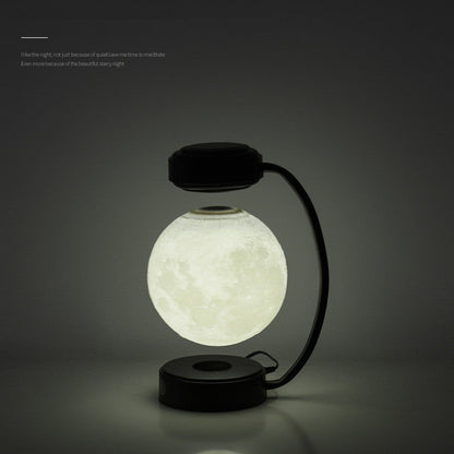 3D LED Moon Night Light Wireless Magnetic Levitating Rotating Floating Ball Lamp For School Office Bookshop Home Decoration - NOMAN STORE LLC