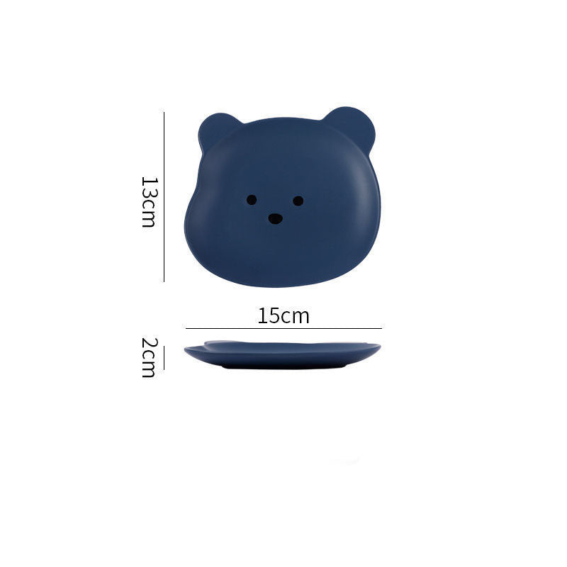 Home Cartoon Cute Bear-shaped Dinner Plate - NOMAN STORE LLC