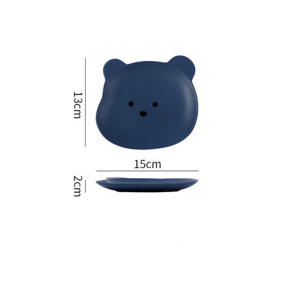 Home Cartoon Cute Bear-shaped Dinner Plate - NOMAN STORE LLC