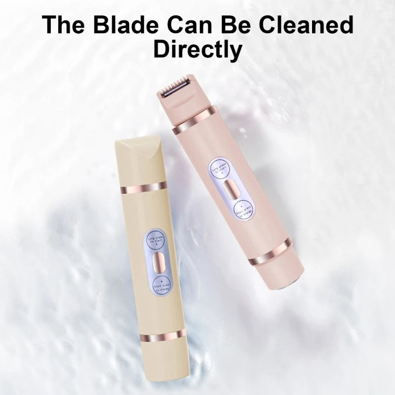 Dual-Head Electric Shaver Painless Women's Epilator Bikini Hair Removal Device Automatic Hair Trimmer Underarm Facial Lips Leg - NOMAN STORE LLC
