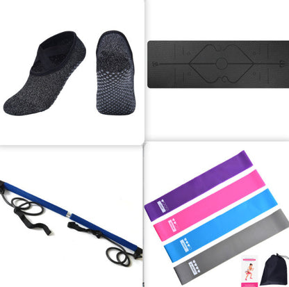 Non Slip TPE Yoga Mat Position Line Beginner - NOMAN STORE LLC