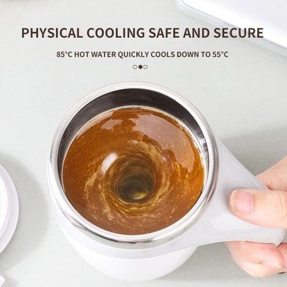 Rechargeable Model Automatic Stirring Cup Coffee Cup High Value Electric Stirring Cup Lazy Milkshake Rotating Magnetic Water Cup - NOMAN STORE LLC