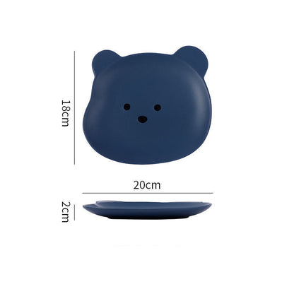 Home Cartoon Cute Bear-shaped Dinner Plate - NOMAN STORE LLC