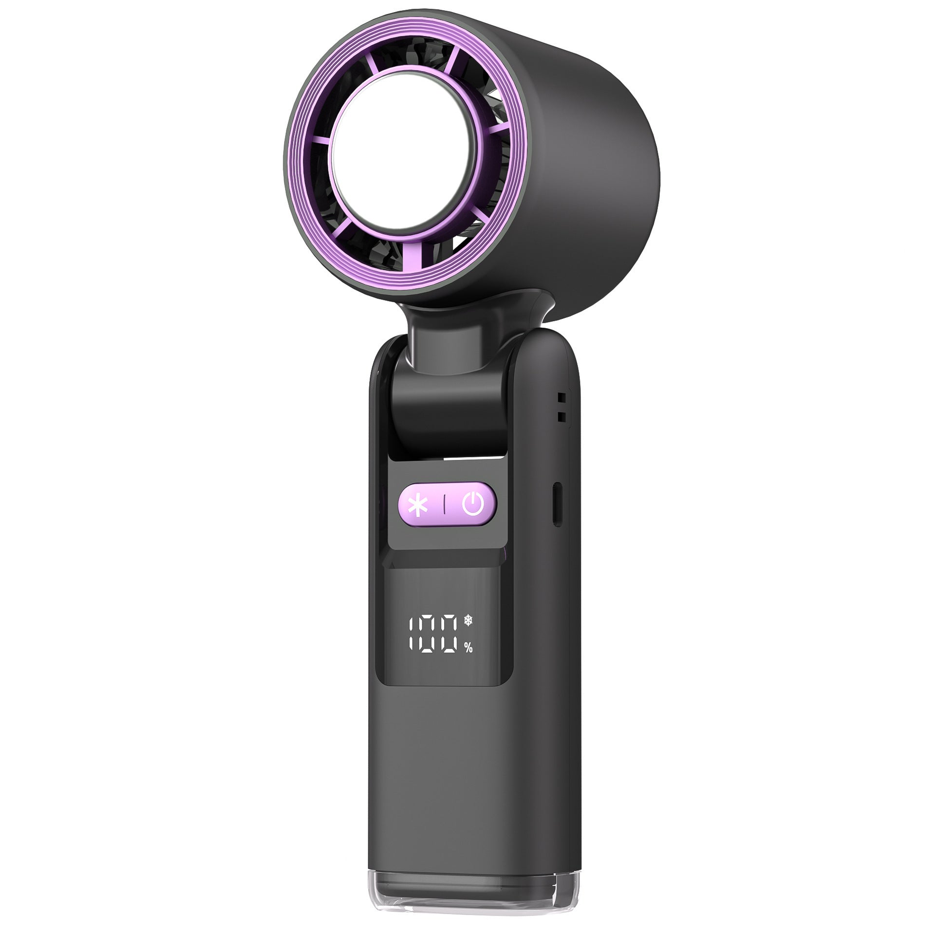 Turbos Chilled Ice Sensation Cold Fan Super Mini Turbos Speed Fan USB Powered Digital Display For Outdoor Camping Travel - NOMAN STORE LLC