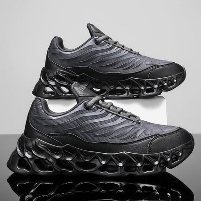 Men's Lace-up Sneakers Thick-soled Daddy Vulcanized Shoes Outdoor Running Sports Casual Shoes - NOMAN STORE LLC