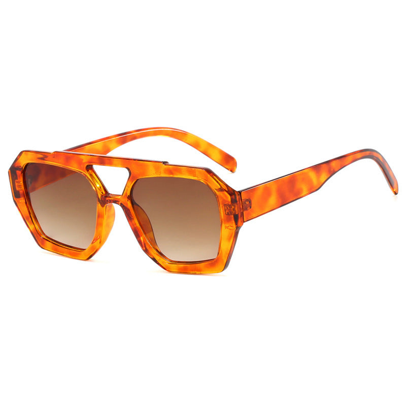 Ins Big Frame Leopard Sunglasses Summer Sunshade Beach Vacation Glasses - NOMAN STORE LLC