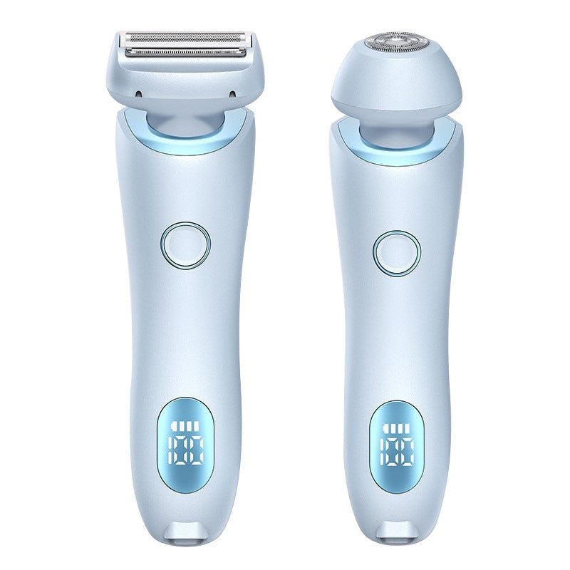 2 In 1 Hair Removal Epilator USB Rechargeable Trimmer Women Body Razor Face Leg Armpit Bikini Hand Pubic Shaver Hair Remover - NOMAN STORE LLC