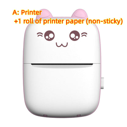 Mini Printer Portable Mini Bluetooth WiFi New Wrong Printer Mobile Phone Photo Title Note Hot Print Pocket Student Error Label Printer - NOMAN STORE LLC